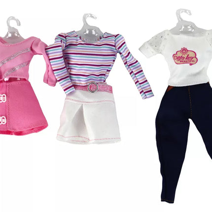 Vaikiška lėlė su ilgais plaukais ir lagaminėliu