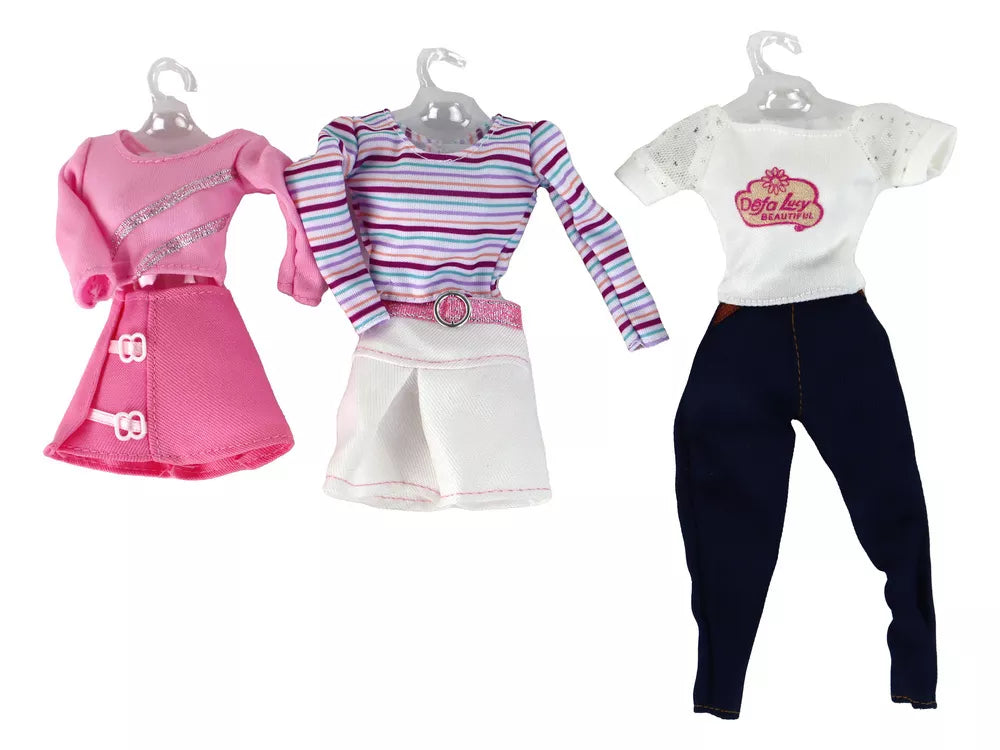 Vaikiška lėlė su ilgais plaukais ir lagaminėliu