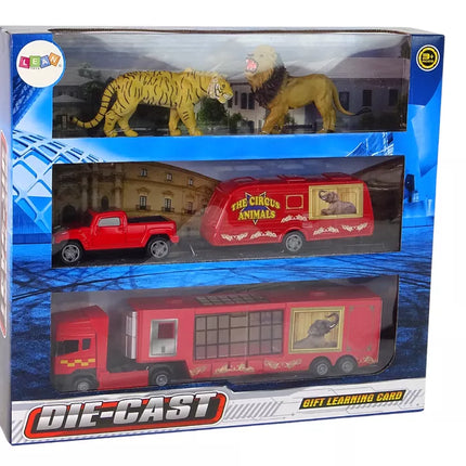 Cirko gyvūnų transporto priemonių rinkinys