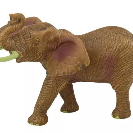 Afrikinis dramblys su pakelta straubliu safari kolekcinė figūrėlė