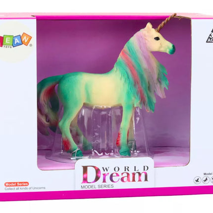 Kolekcinė žalia vienaragio figūrėlė 11 cm