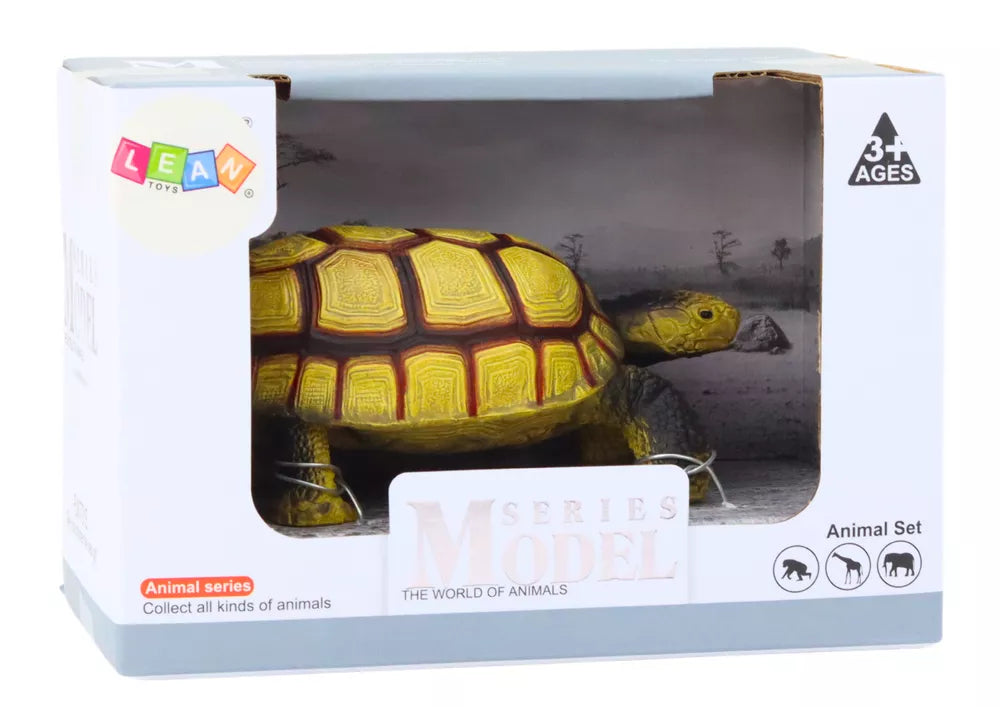 Kolekcinė geltona/ruda vėžlio figūrėlė