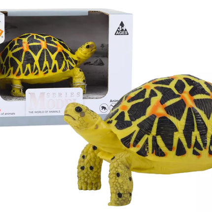 Kolekcinė geltona/juoda vėžlio figurėlė
