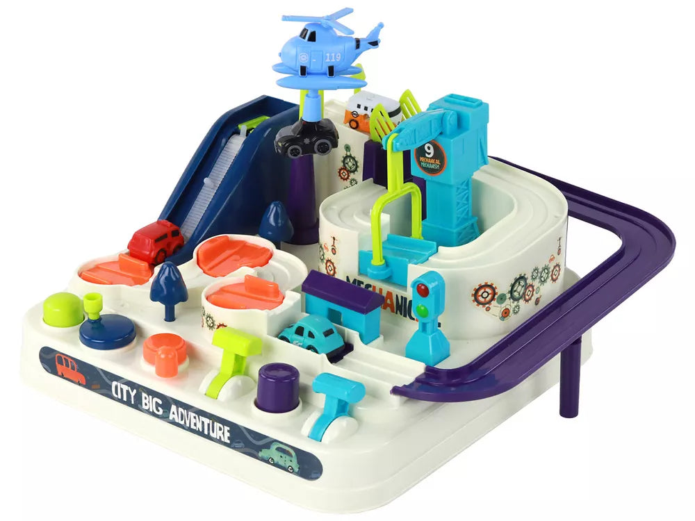 Spalvingas interaktyvių kliūčių ruožo rinkinys