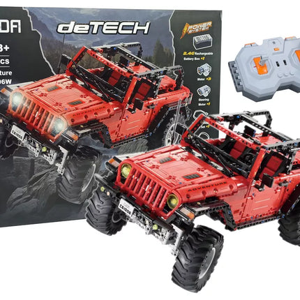 Nuotoliniu būdu valdomas visureigio konstruktorius kaladėlės