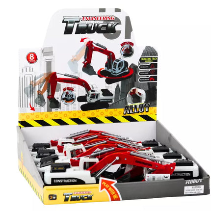 Ekskavatorinis krautuvas su metaliniu kaušu