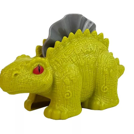 Dinozarų pasaulio stalas su ugnikalniu ir kiaušinių formelėmis