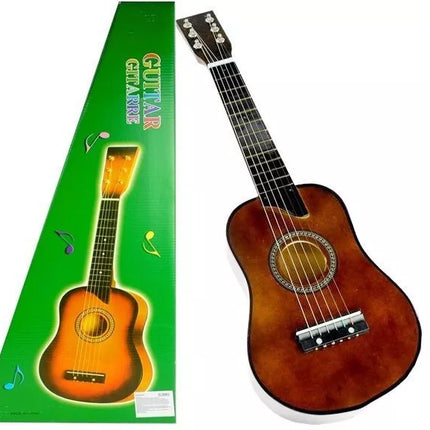 Tamsiai ruda klasikinė medinis gitara