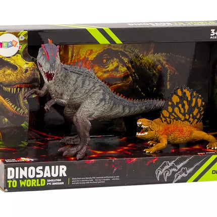 Dimetrodono ir alozauro dinozauro figūrėlių rinkinys