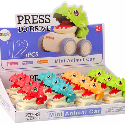 Dinozaurų formos automobilis vaikams
