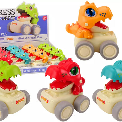 Dinozaurų formos automobilis vaikams