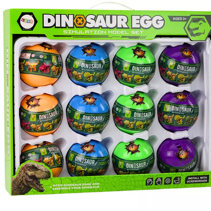 Dinozaurų kiaušinių rinkinys su išardomais dinozaurais