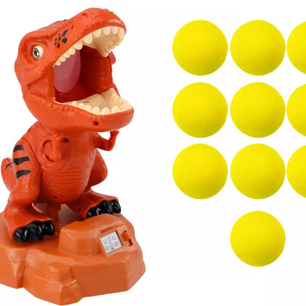 Dinozaurų šaudymo žaidimo rinkinyssu šautuvu ir kamuoliukais