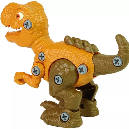 Orananžinis dinozauro kiaušinis su išardomu dinozauru