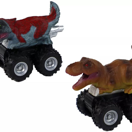 Dinozaurų formos mašinos su trinties pavara