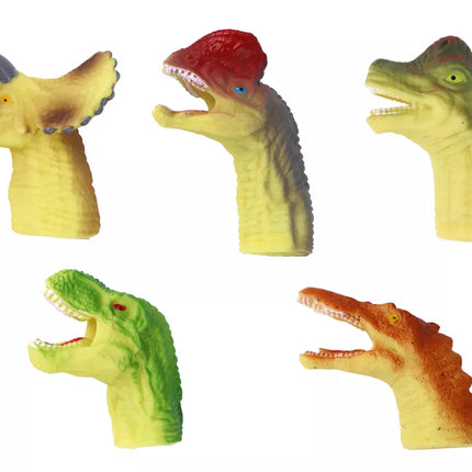 Dinozaurų formos guminės sensorinė lėlės