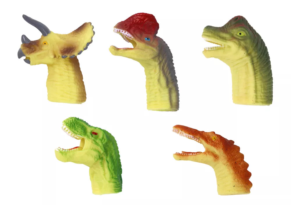 Dinozaurų formos guminės sensorinė lėlės