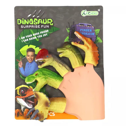 Dinozaurų formos guminės sensorinė lėlės