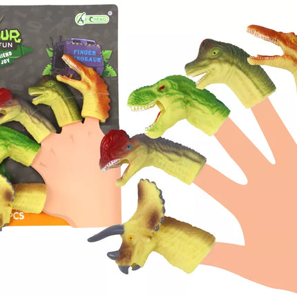 Dinozaurų formos guminės sensorinė lėlės