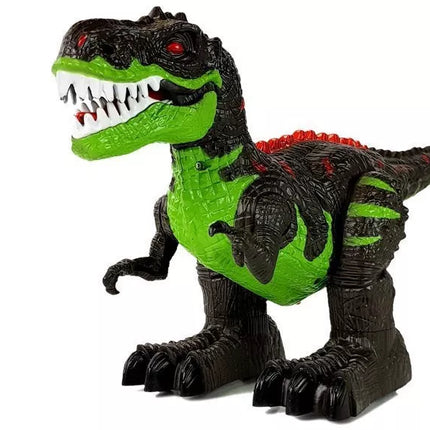 Nuotoliniu būdu valdomas juodas Tyrannosaurus dinozauras