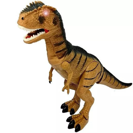 Baterijomis maitinamas judantis dinozauras su garso ir šviesos efektu