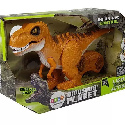 Nuotoliniu būdu valdomas oranžinis dinozauras