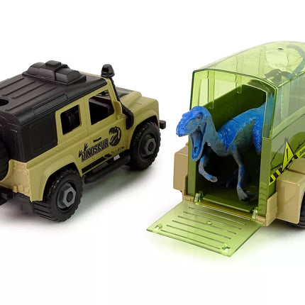 Pasidaryk pats dinosaurų transportavimo automobilis su dinozauru