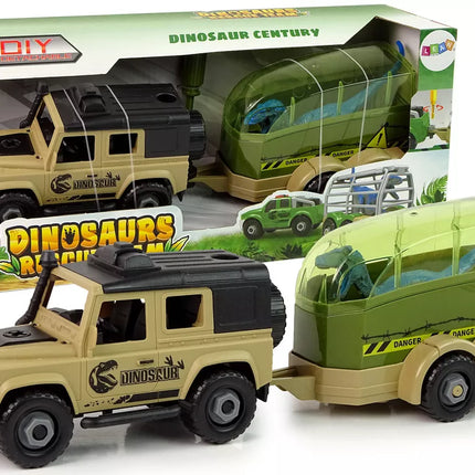 Pasidaryk pats dinosaurų transportavimo automobilis su dinozauru