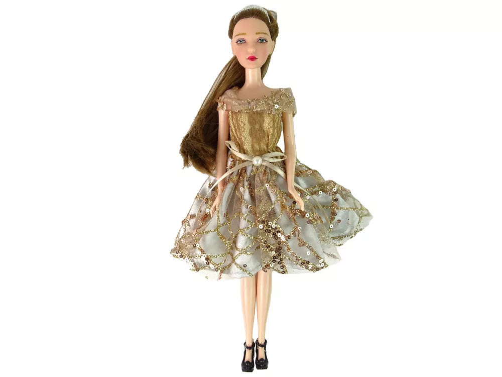 Lėlė Emilija su ilgais plaukais ir šuniuku