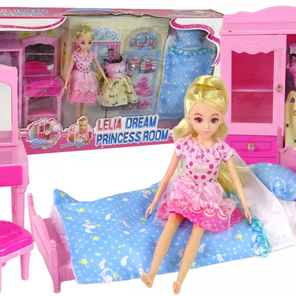 Lėlė su baldų komplektu