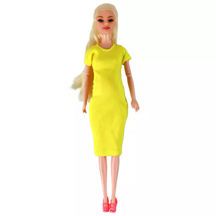 Nėščia lėlė su geltona sukenle