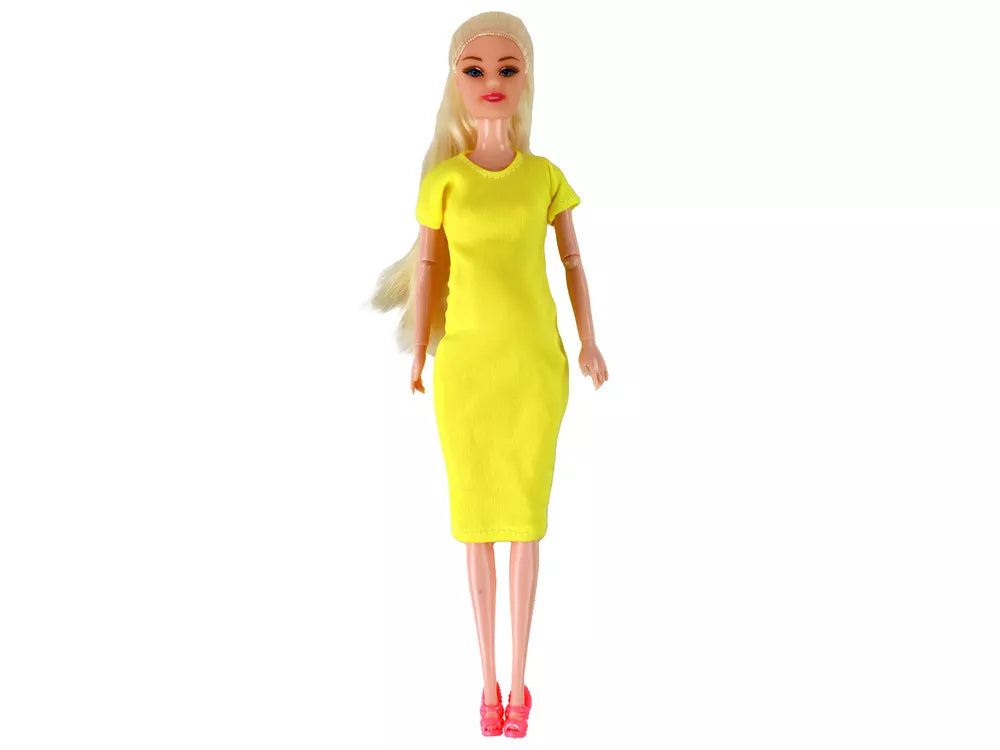 Nėščia lėlė su geltona sukenle