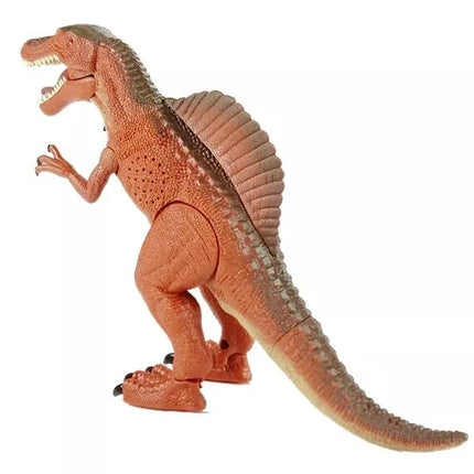 Rudas baterijomis maitinamas riaumojantis dinozauras Tiranosaurus