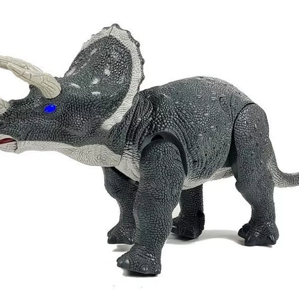 Didelis baterijomis maitinamas Triceratopso dinozauras