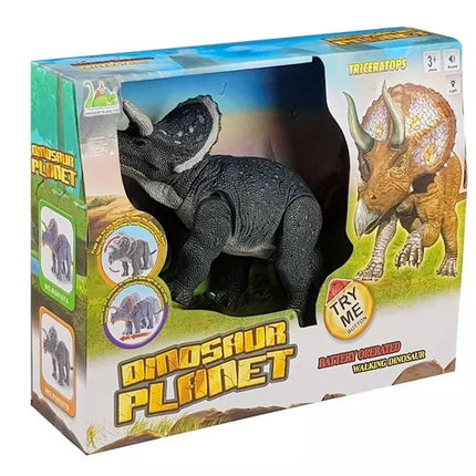 Didelis baterijomis maitinamas Triceratopso dinozauras