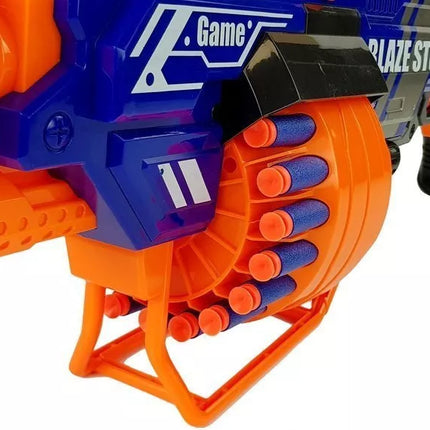 Didelis putplasčio kulkų šautuvas su 40 šovinių