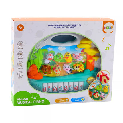Interaktyvus edukacinis pianinas mažyliams su gyvūnų garsais