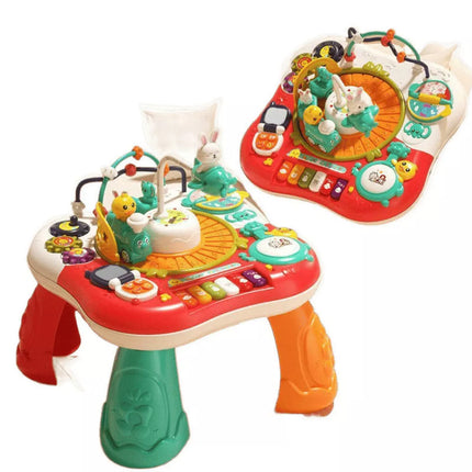 Raudonas interaktyvus stalas