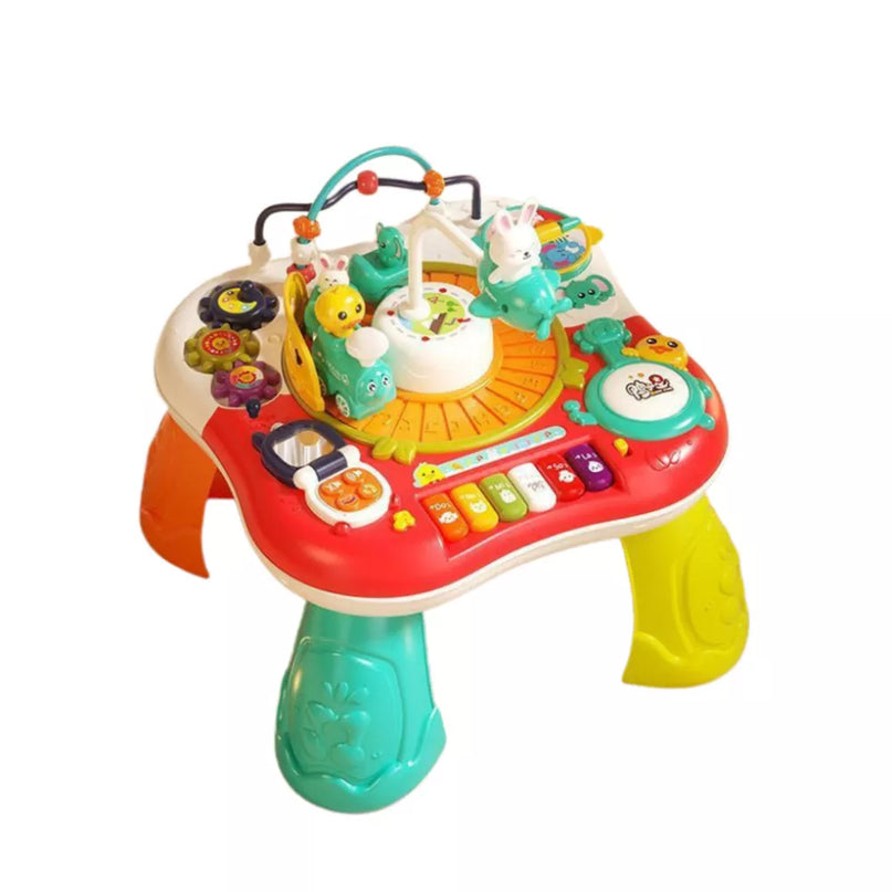 Raudonas interaktyvus stalas