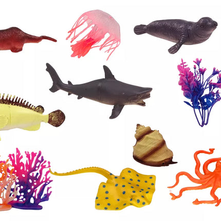 Kiaušinis su jūrų gyvūnų figūrėlėmis