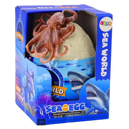 Kiaušinis su jūrų gyvūnų figūrėlėmis