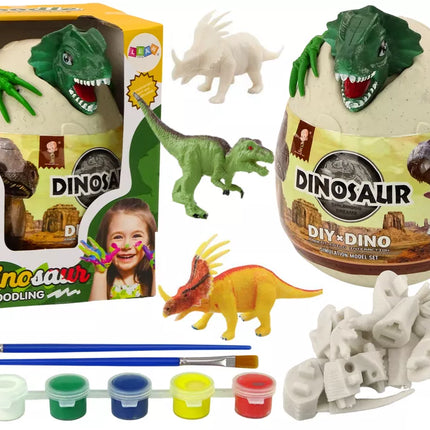 Kiaušinis su dinozaurais tapybos rinkinys