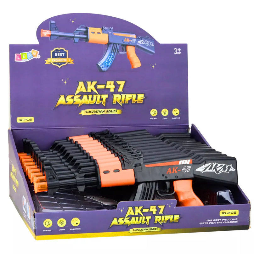 Žaislinis šautuvą AK47 vaikams su šviesomis