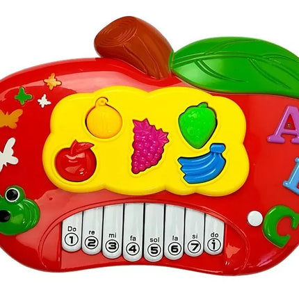 Raudonas obuolio formos elektroninis pianinas