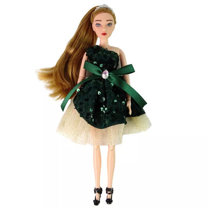 Lėlė Emilija su baltu kačiuku