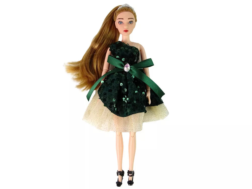 Lėlė Emilija su baltu kačiuku