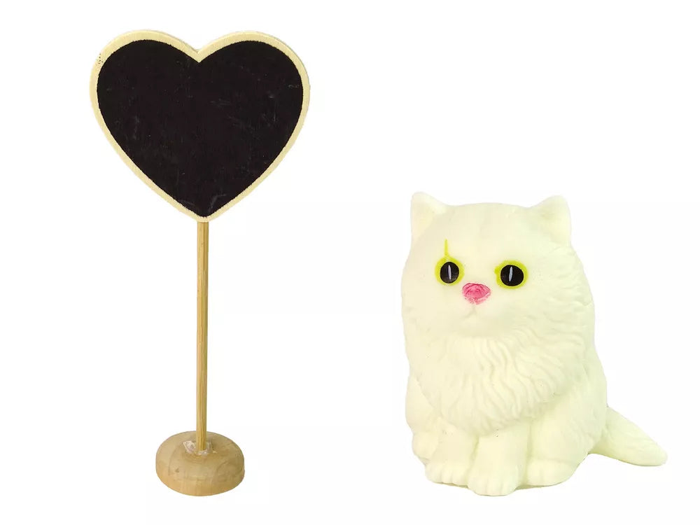 Lėlė Emilija su baltu kačiuku