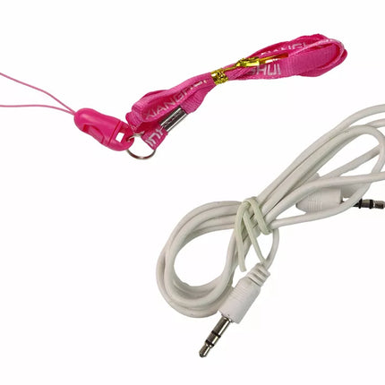 Rožinis/violetinis pasakų mikrofonas mažam atlikėjui