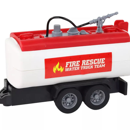 Gaisrinės automobilis su priekaba