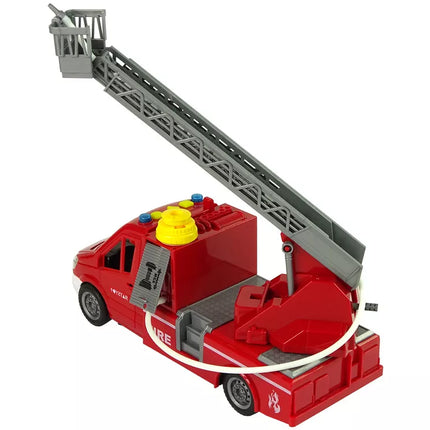 Raudonas gaisrinės sunkvežimis